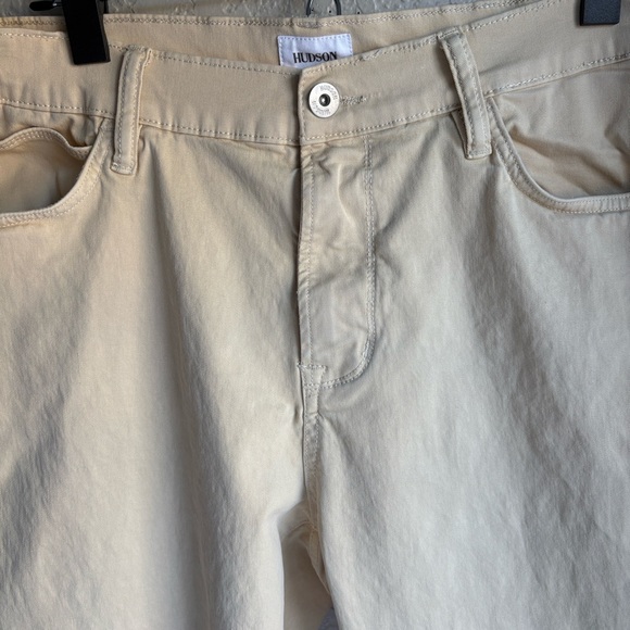 Hudson Men’s Ace Skinny Ivory Cotton Chino Pants Size 38 - Picture 2 of 11